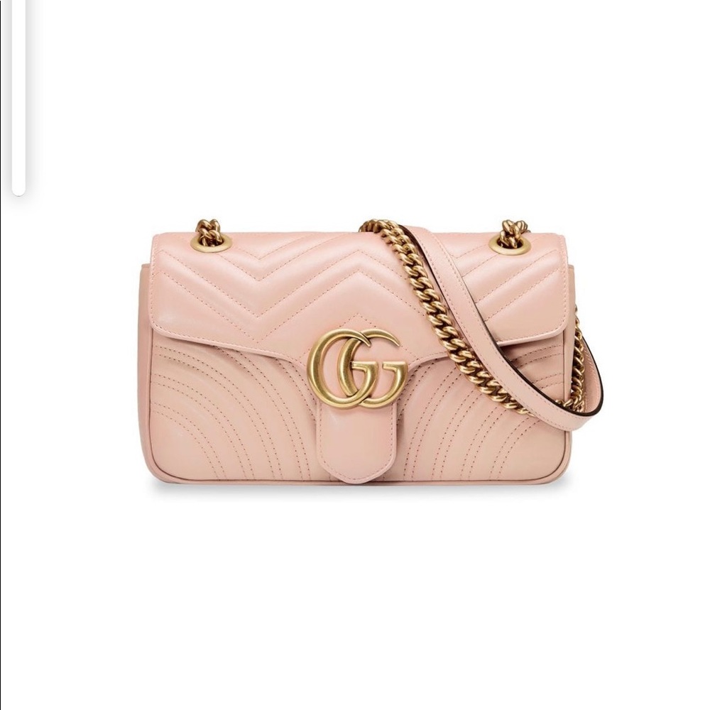 SOLD 💕 Pink GG Marmont Small Shoulder Bag